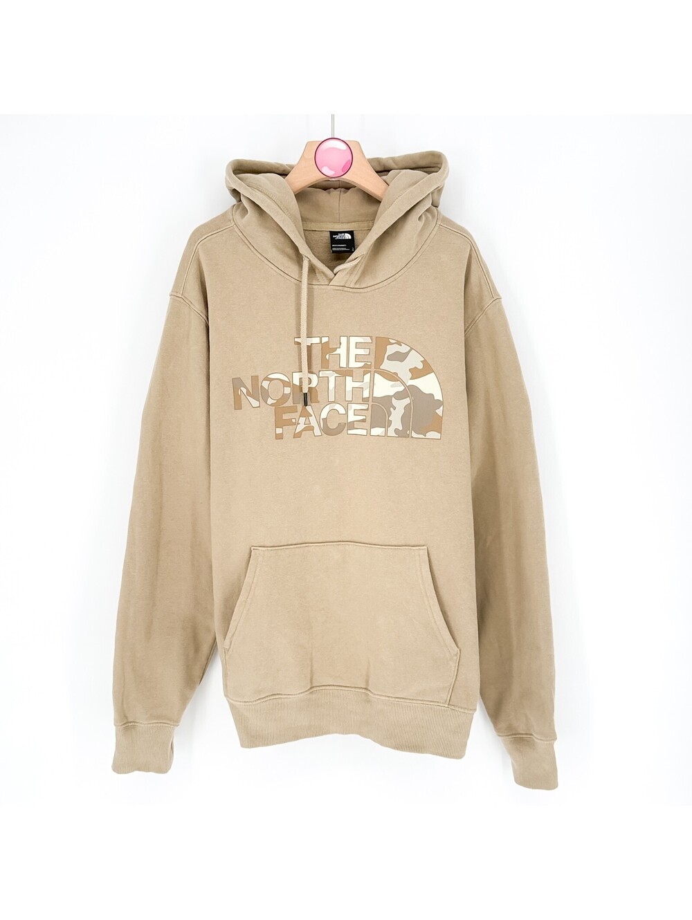 The North Face Half Dome Pullover Fleece Hoodie Flax Kelp Tan Camo Men’s Large